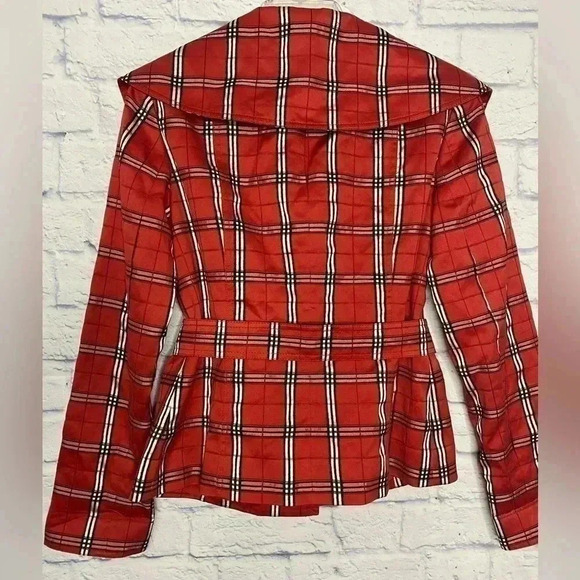 Don Caster Sport Women’s Red Tartan Plaid Jacket - Picture 6 of 8